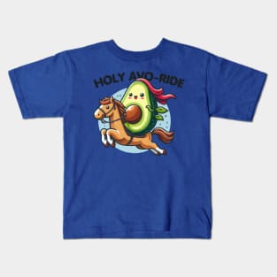 Holy AVO-RIDE - kawaii avocado Kids T-Shirt